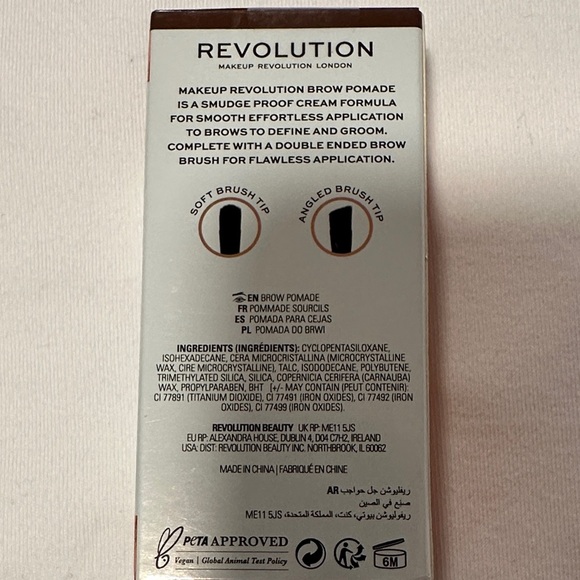 5/$50 🍁 Revolution Brow Pomade with Brush - Blonde - Picture 3 of 6